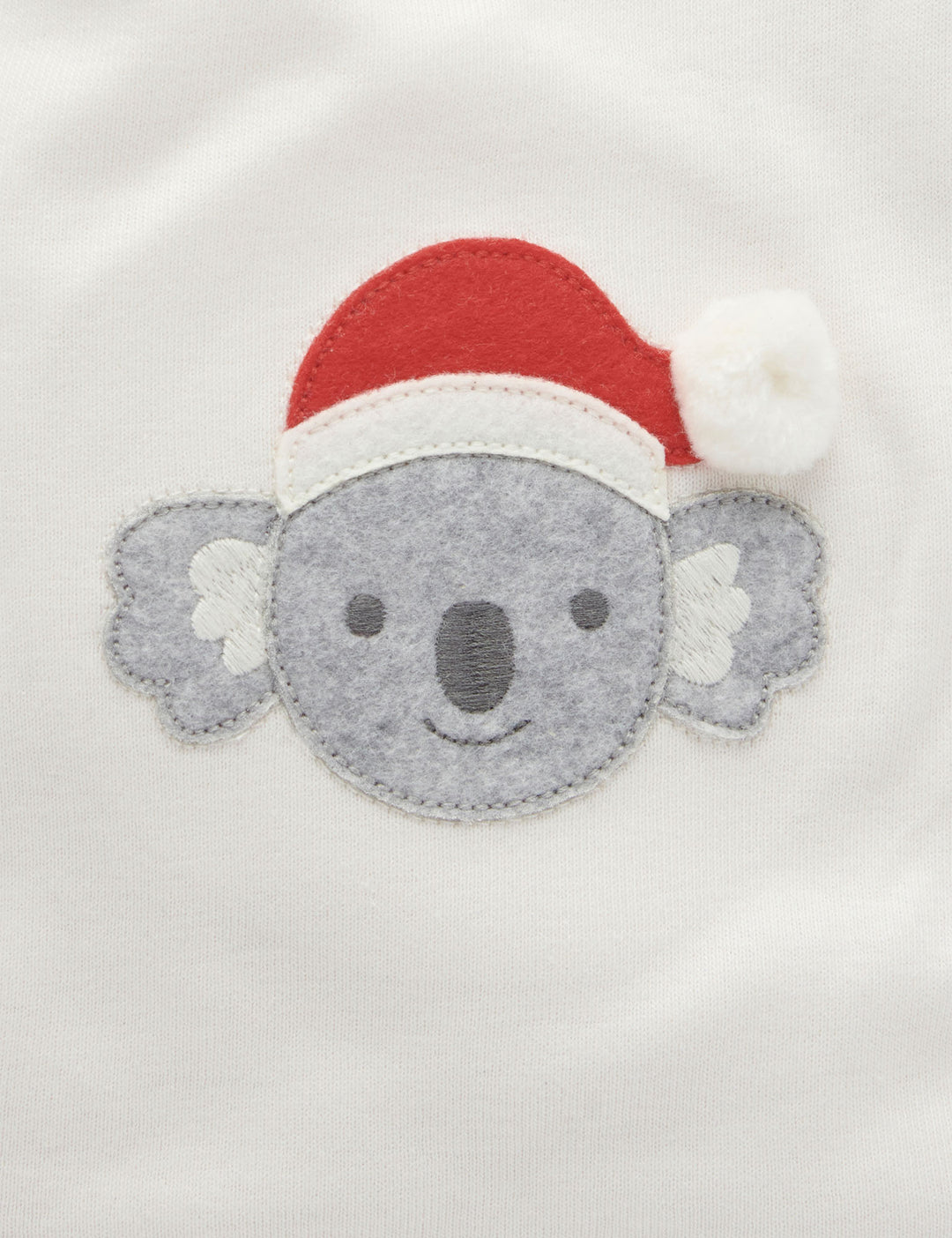 Purebaby Christmas Santa Koala Bib