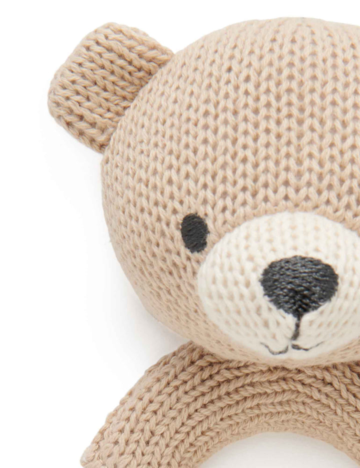 Purebaby Bear Knit Rattle