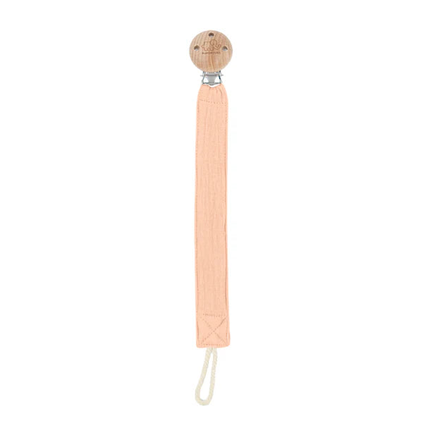 Playground Fabric & Beech Wood Pacifier Clip - Assorted