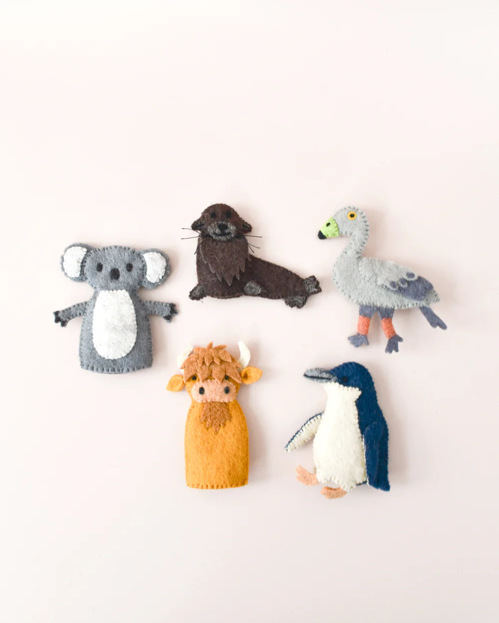 Australian Phillip Island Animals Finger Puppets Set