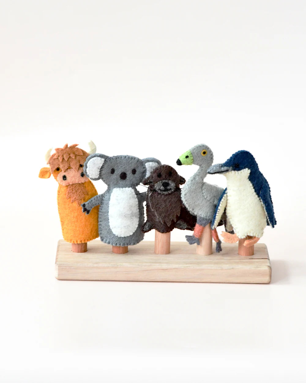 Australian Phillip Island Animals Finger Puppets Set