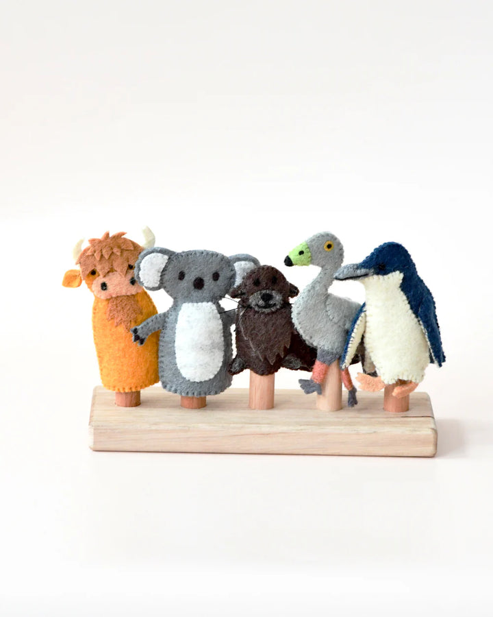 Australian Phillip Island Animals Finger Puppets Set