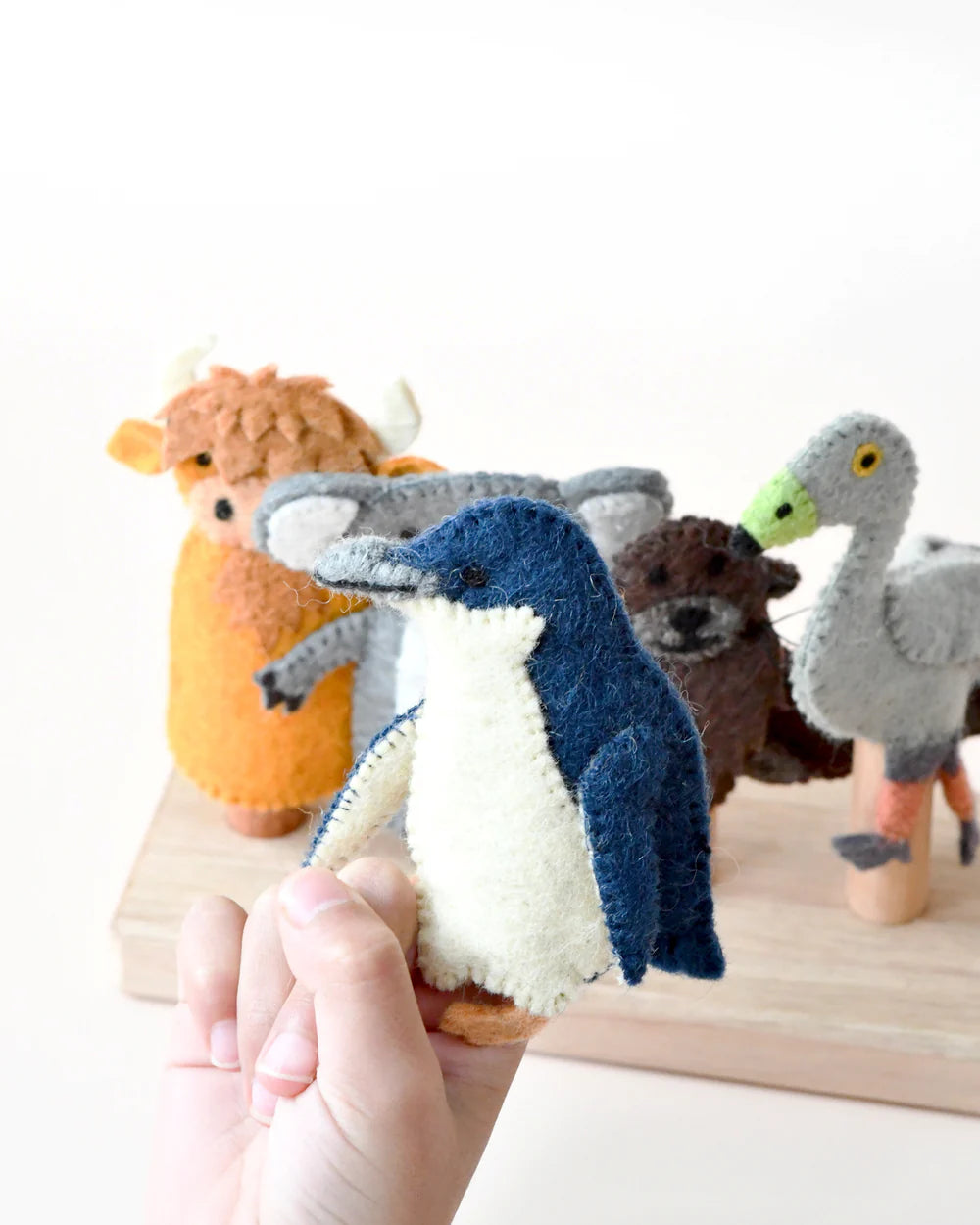 Australian Phillip Island Animals Finger Puppets Set