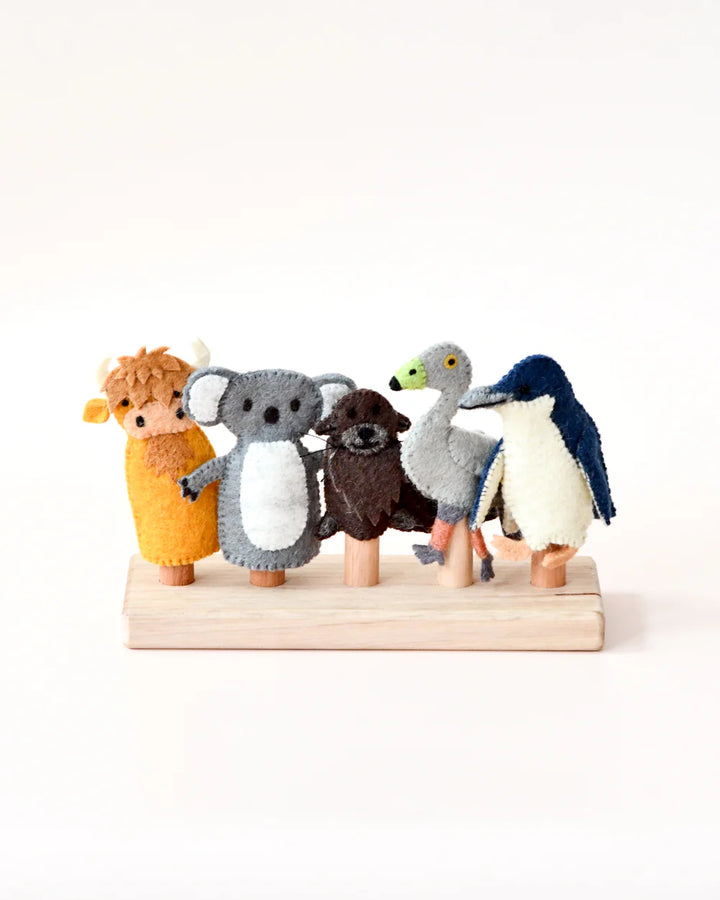 Australian Phillip Island Animals Finger Puppets Set