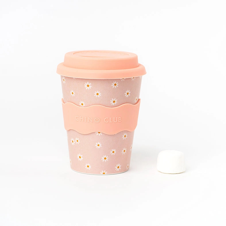 Pink Daisy Adult Coffee Cup 350ml