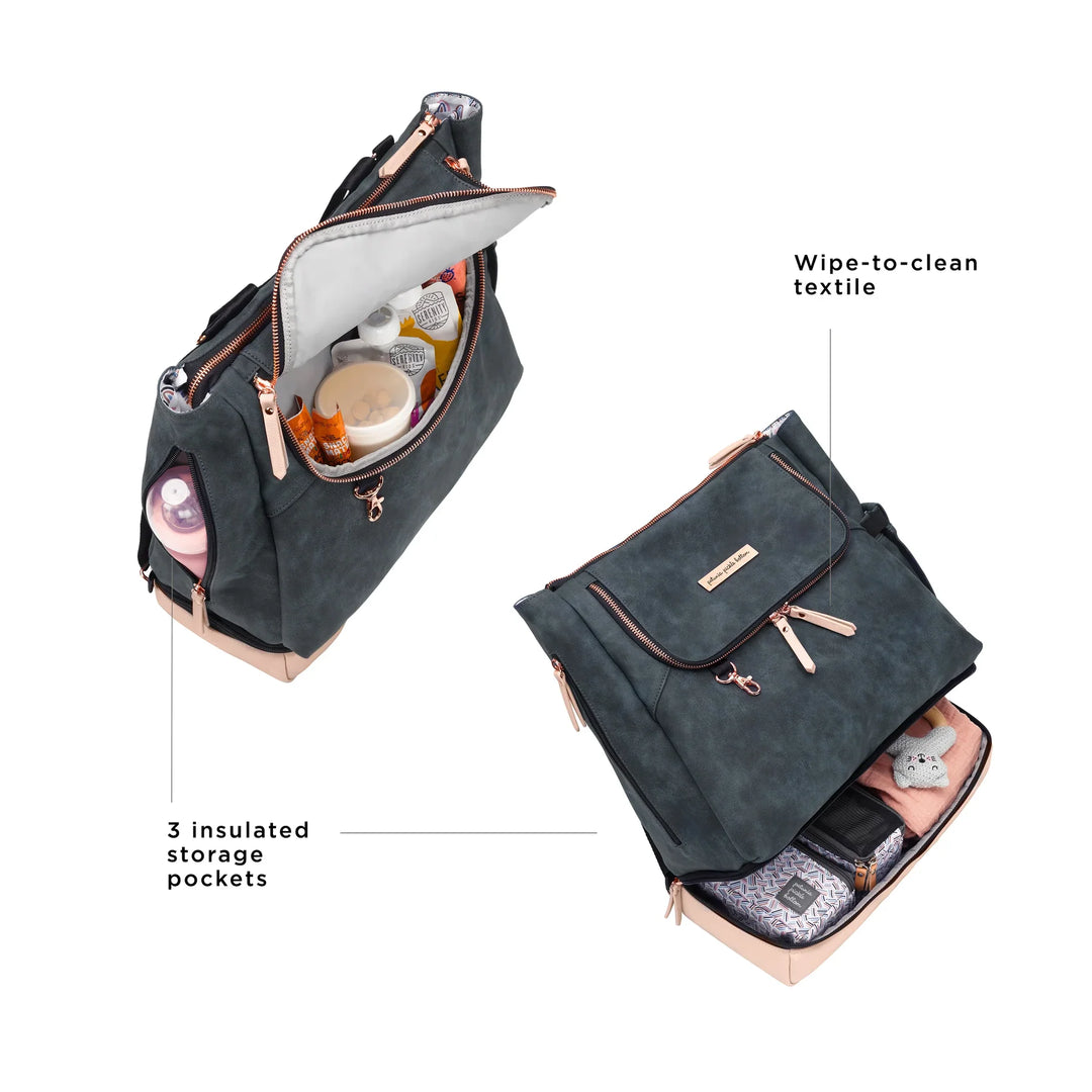 Pivot 2 in 1 Nappy Bag Tote & Backpack - Indigo Blush