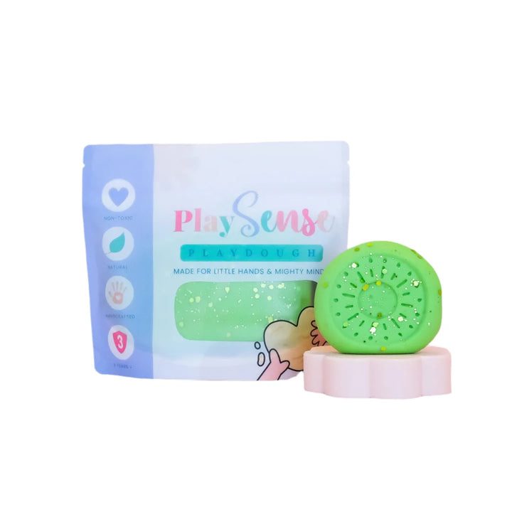 Play Sense Dough | Pastel Green Glitter | Lime Scented