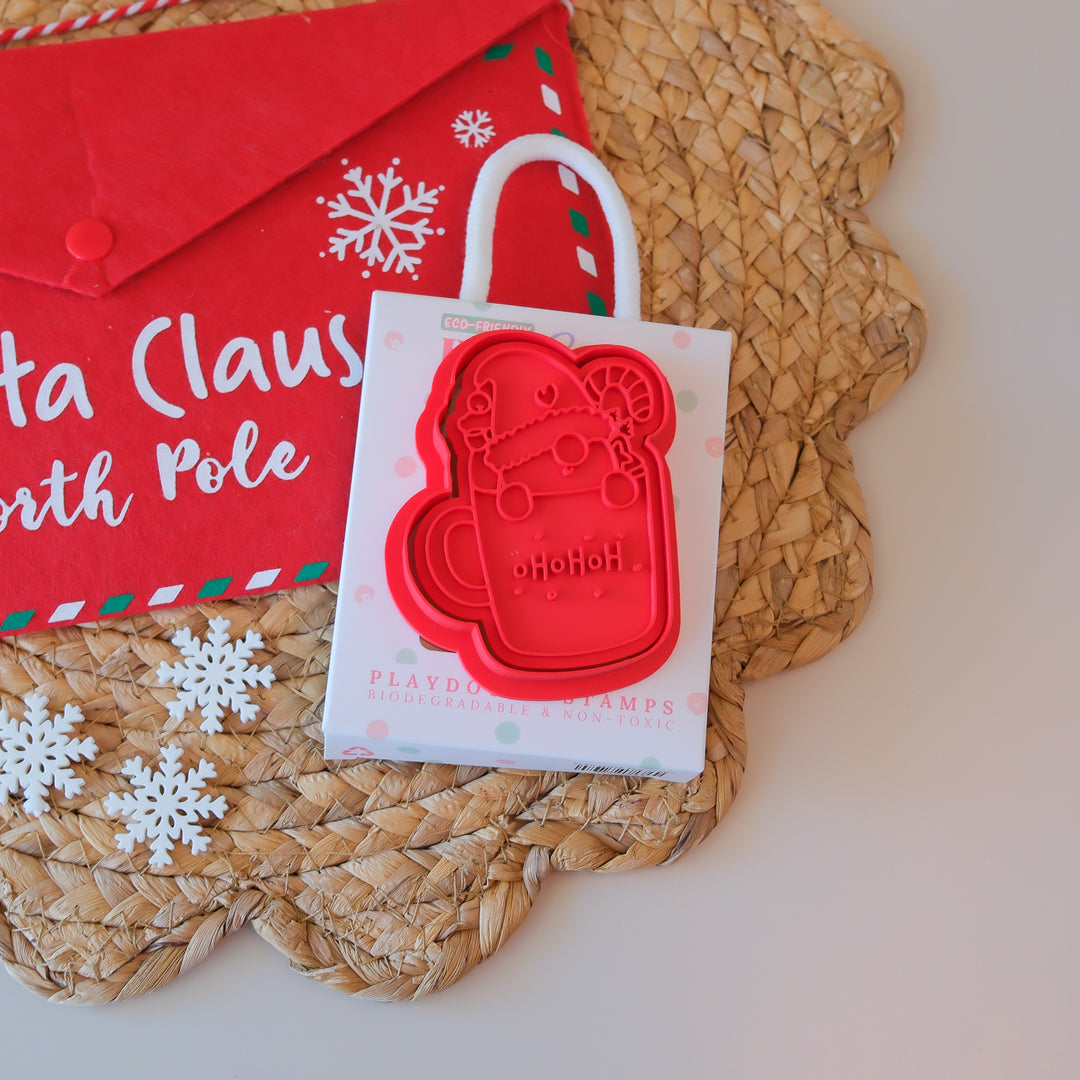 Play Sense Eco Christmas Playdough Stamp | Christmas Hot Choccy