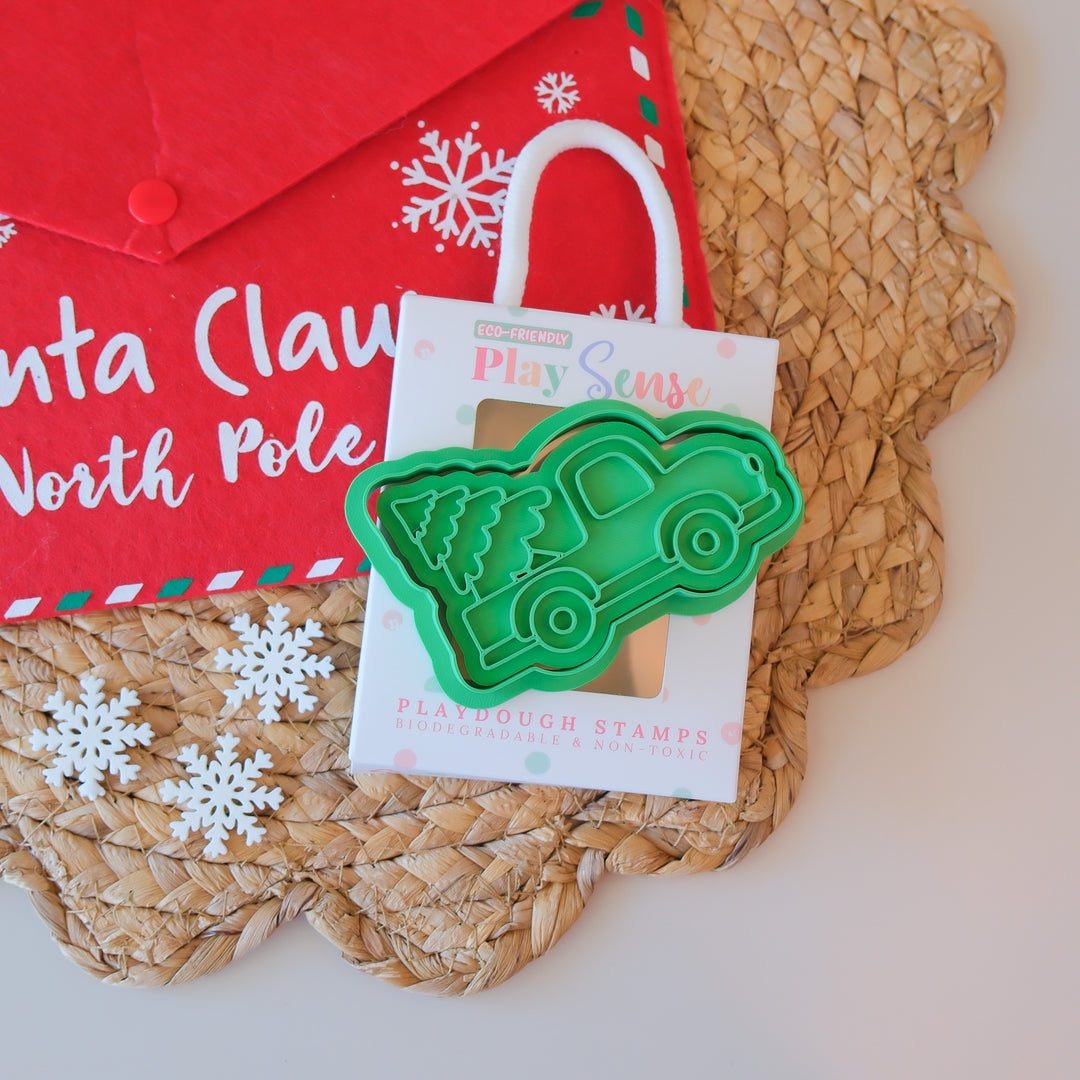 Play Sense Eco Christmas Playdough Stamp | Christmas Ute
