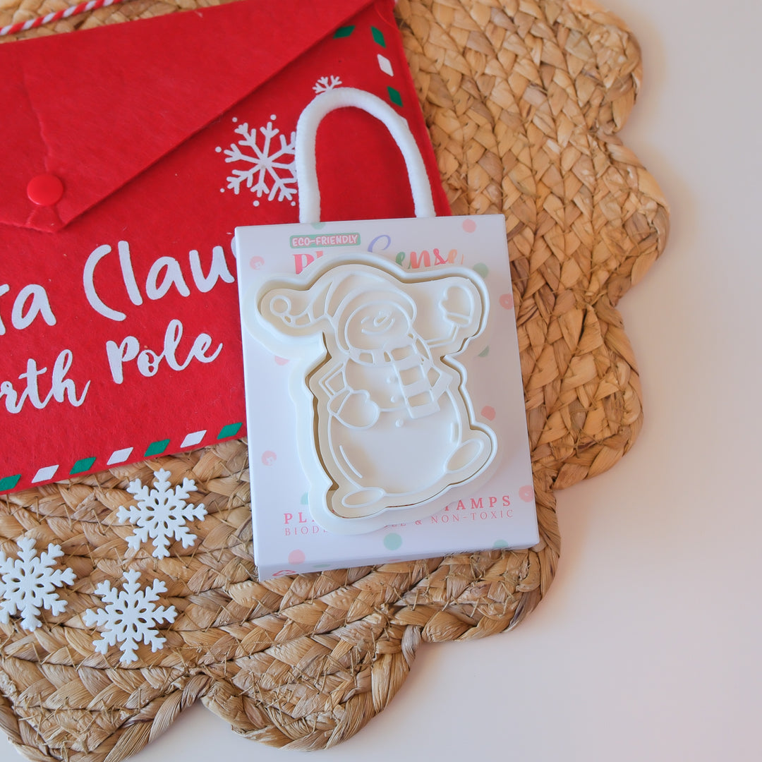 Play Sense Eco Christmas Playdough Stamp | Frosty