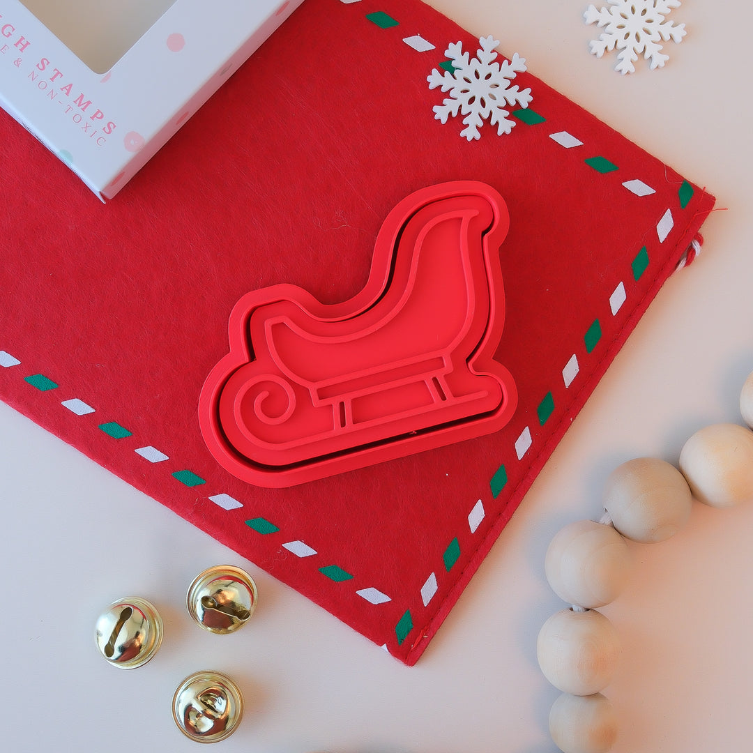 Play Sense Eco Christmas Playdough Stamp | Santa's Sleigh