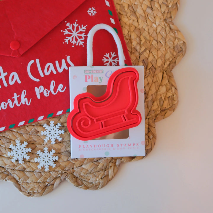 Play Sense Eco Christmas Playdough Stamp | Santa's Sleigh