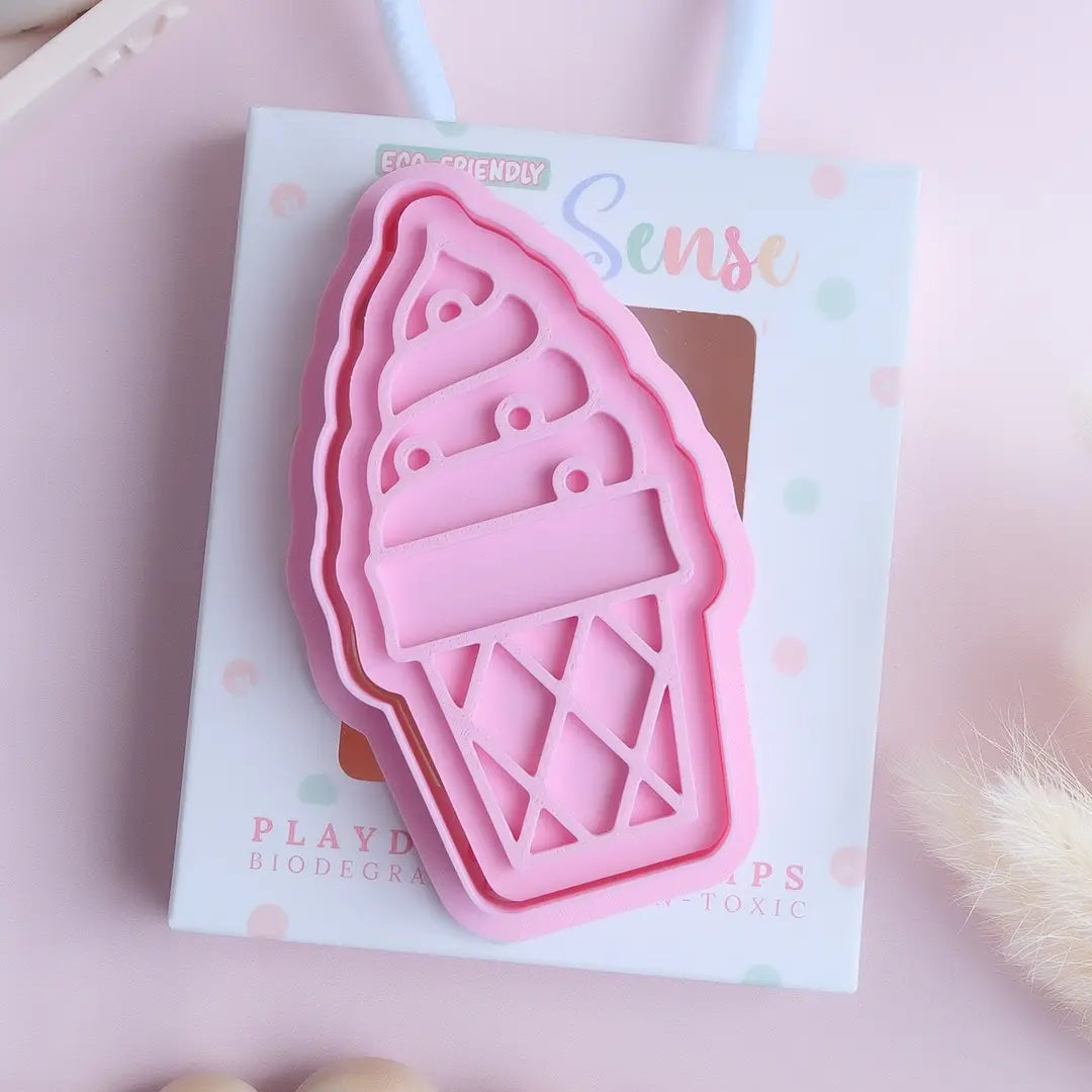Eco Playdough Stamp | Ice Cream with Sprinkles