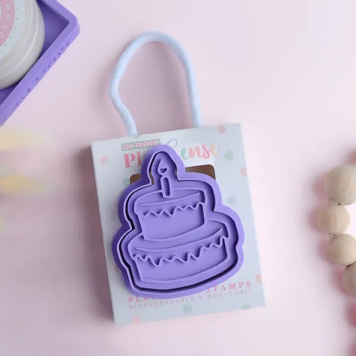 Eco Playdough Stamp | Party Cake
