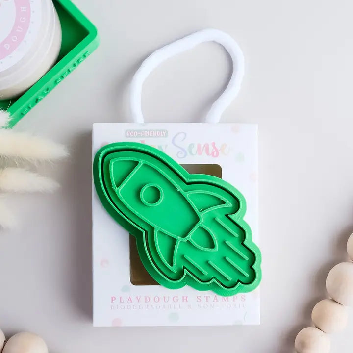 Eco Playdough Stamp | Rocket Blast