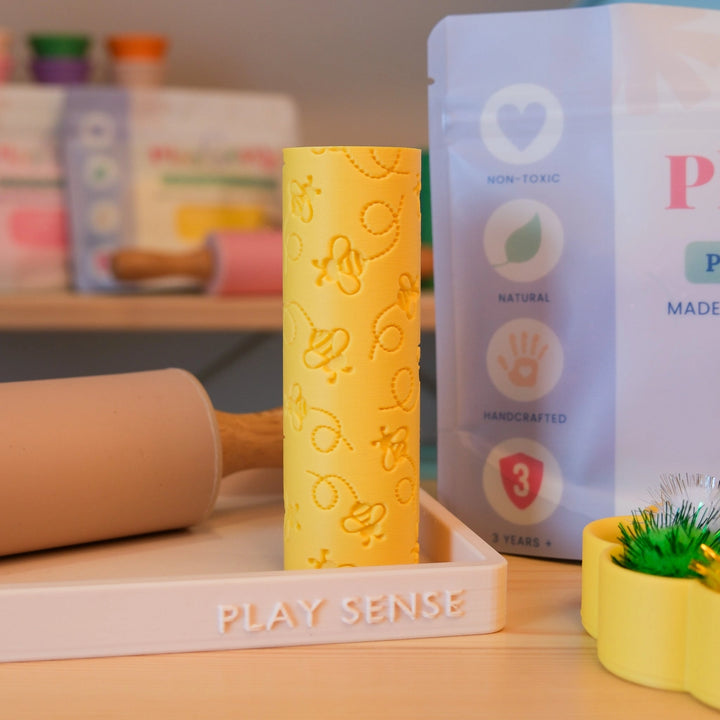 Play Sense Eco Textured Roller | Bumble Bee