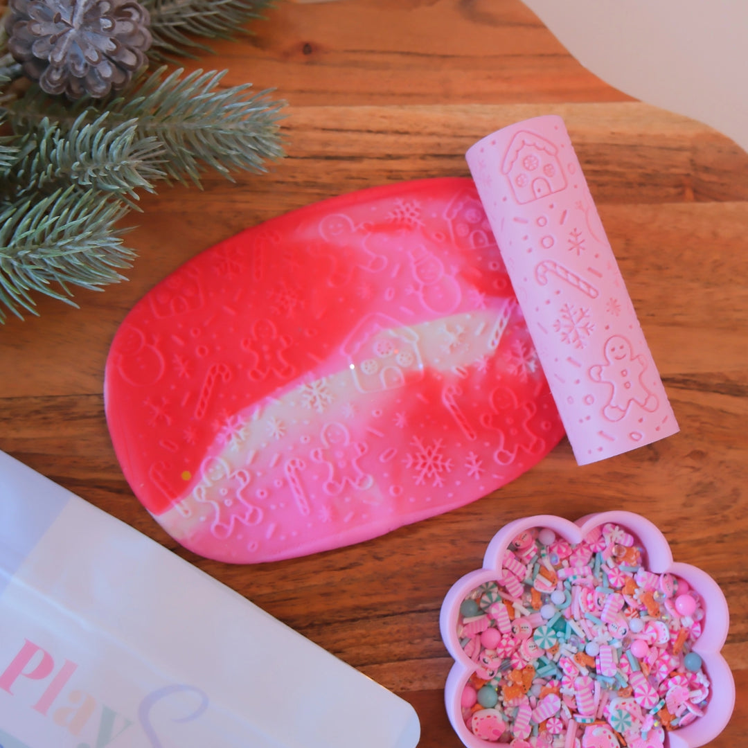 Play Sense Eco Textured Roller | Gingerbread Village
