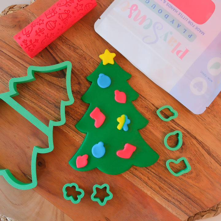 Play Sense Playdough Christmas Tree Set
