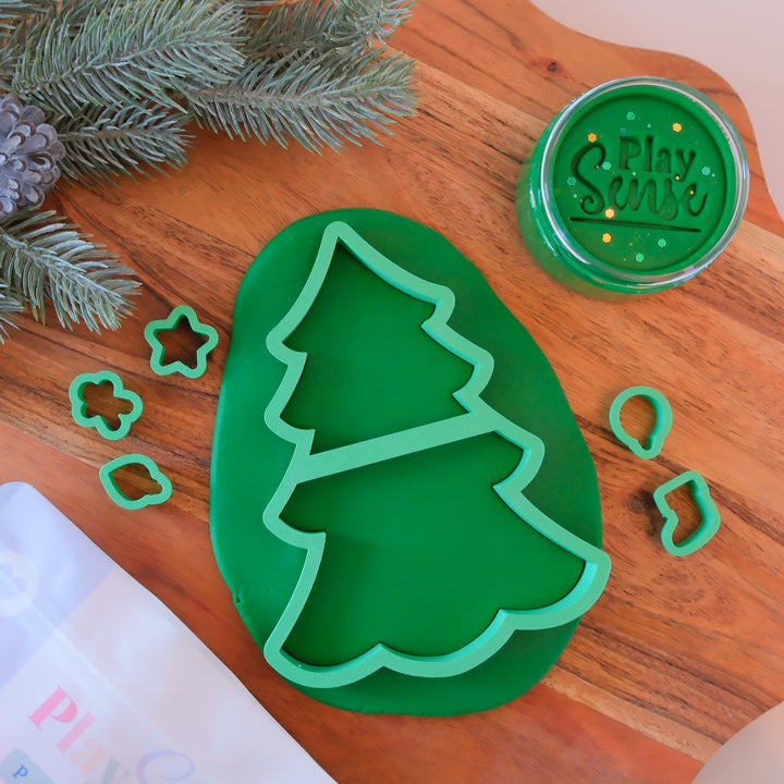 Play Sense Playdough Christmas Tree Set