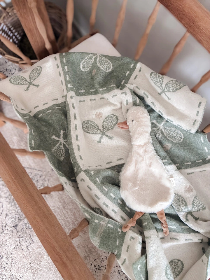 Pop Ya Tot Organic Knit Blanket - Old Sport