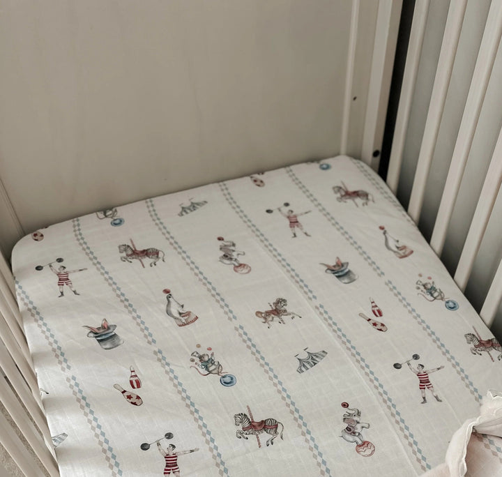 Pop Ya Tot Organic Muslin Cot Sheet - Le Cirque