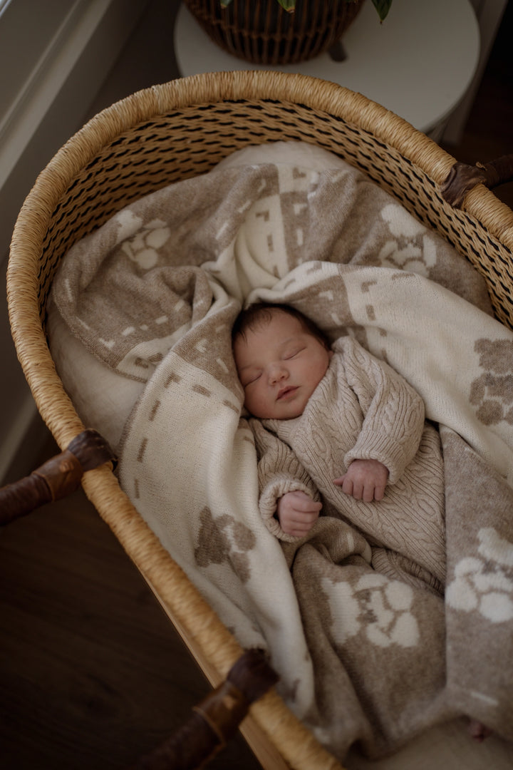 Pop Ya Tot Organic Little Ted Knit Blanket