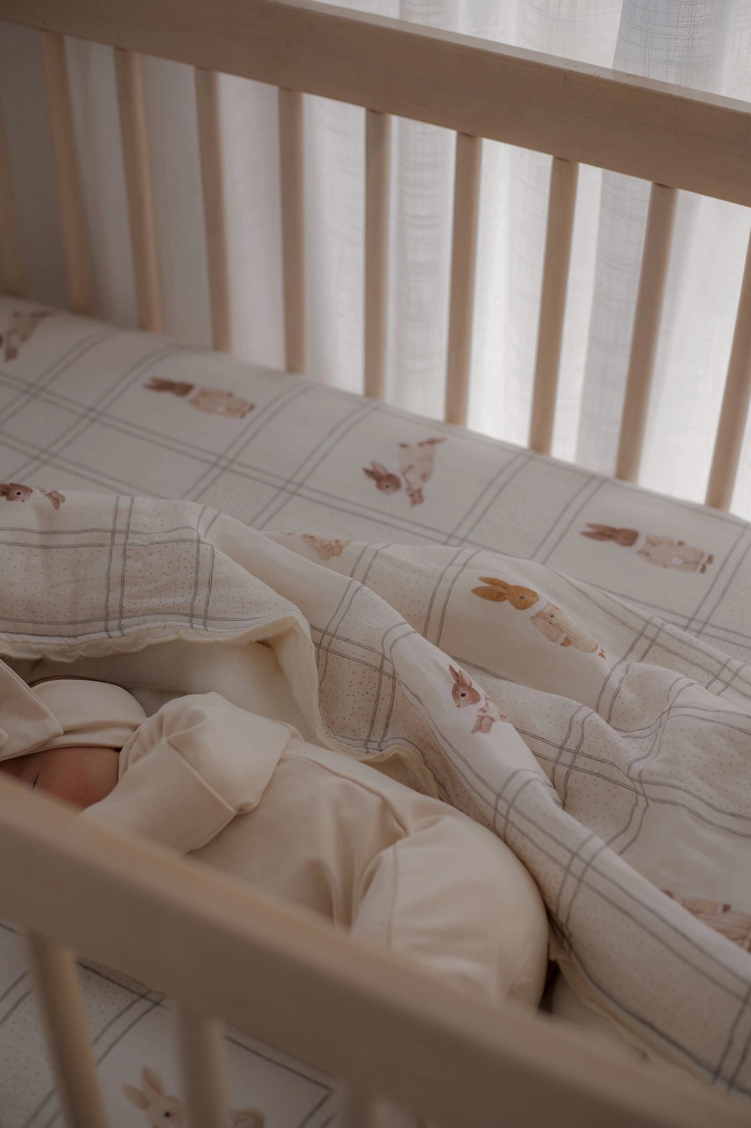 Pop Ya Tot Organic Little Cottontail Fur Lined Blanket