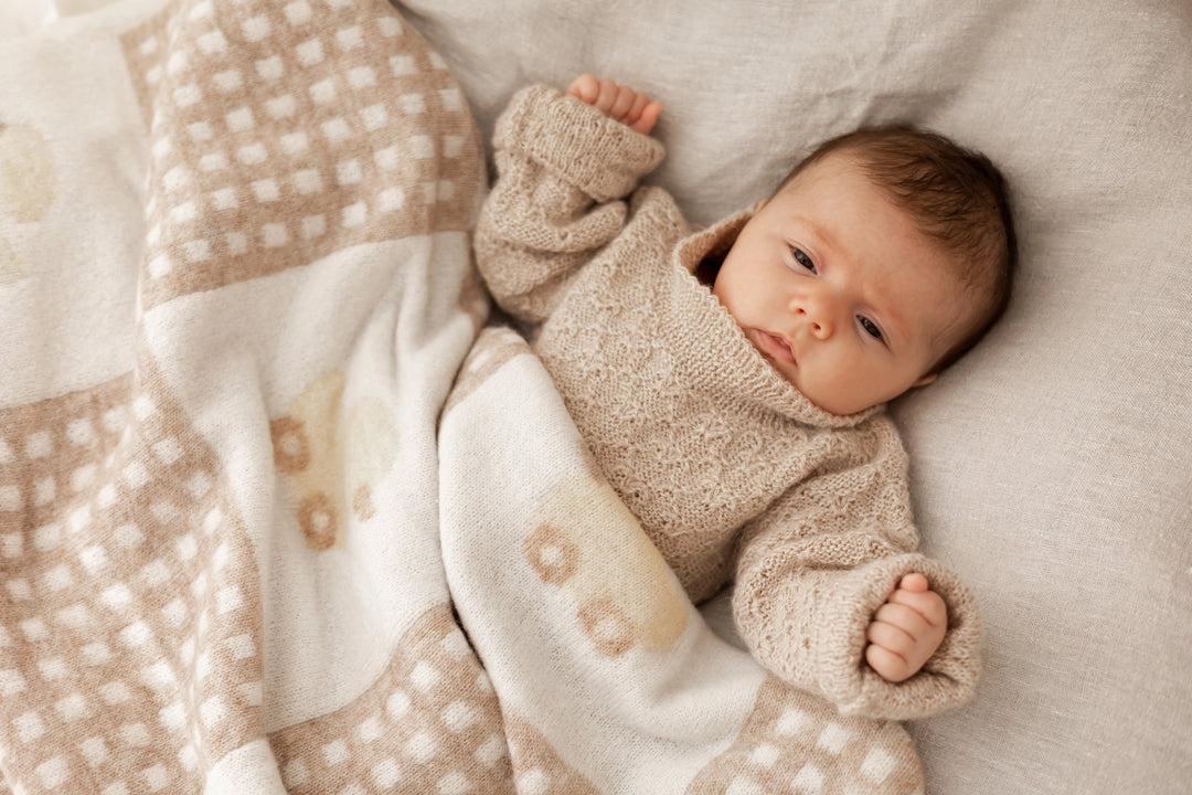 Pop Ya Tot Organic Once Upon A Duckling Knit Blanket
