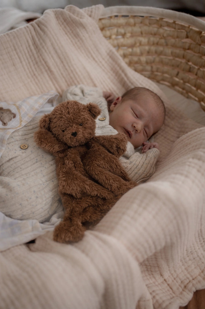 Pop Ya Tot Little Teddy Comforter Toy - Brown Little Ted
