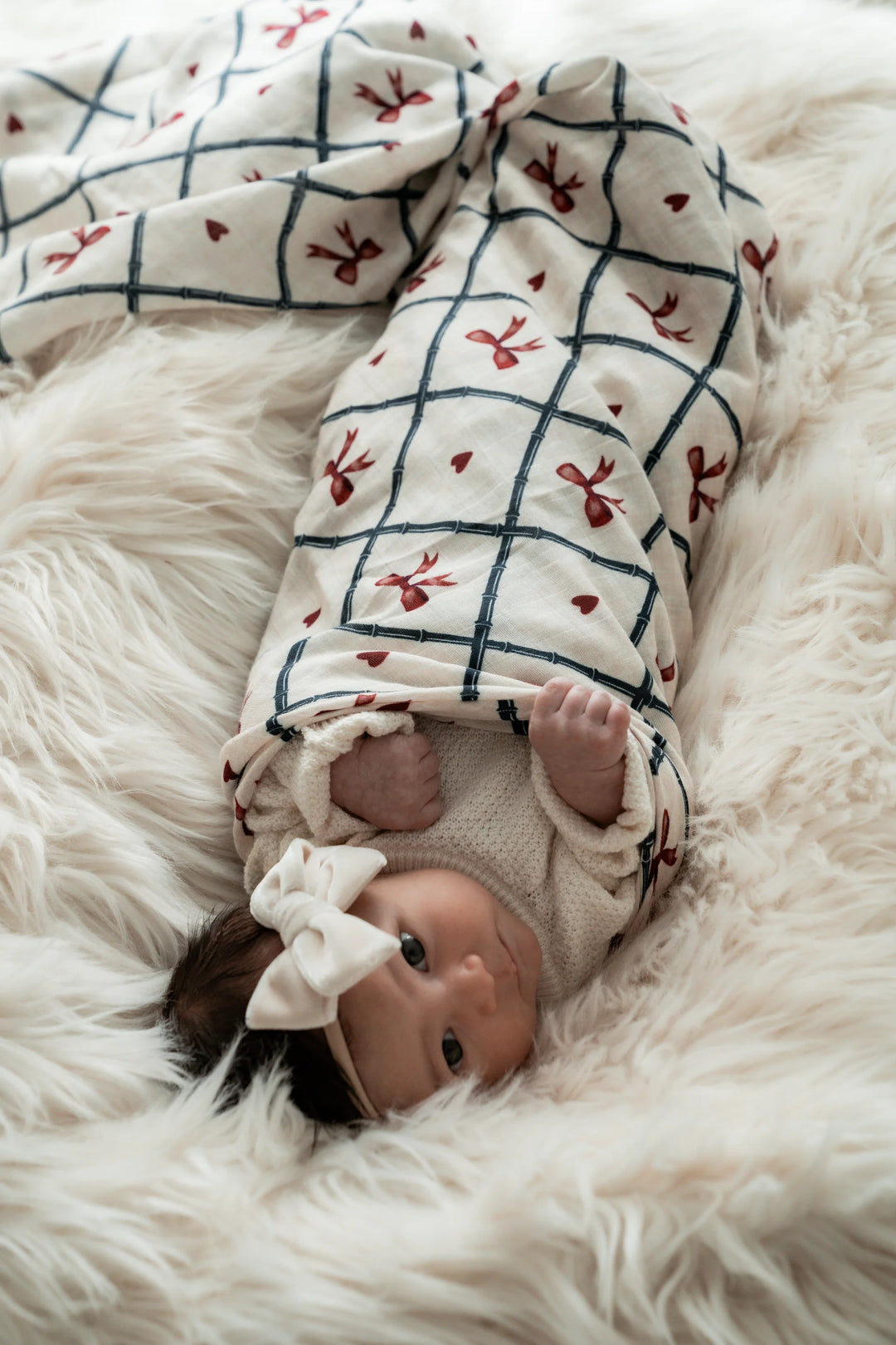 Pop Ya Tot Organic Muslin Swaddle - Bow Peep