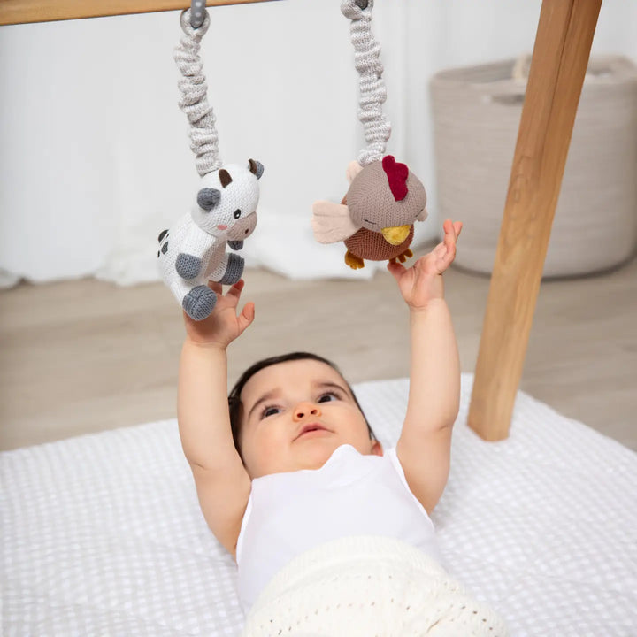 Pram/Stroller Toys - Cow & Chicken