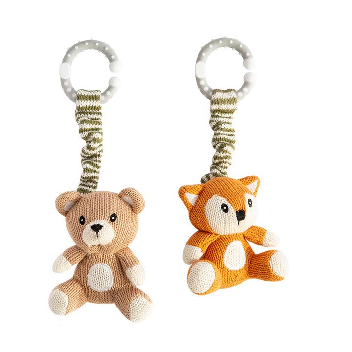 Pram/Stroller Toys - Bear & Fox
