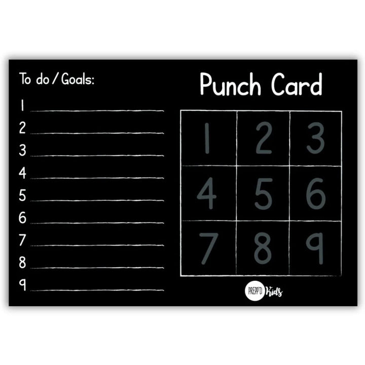 Preppd Kids Magnetic Punch Card Reward Chart