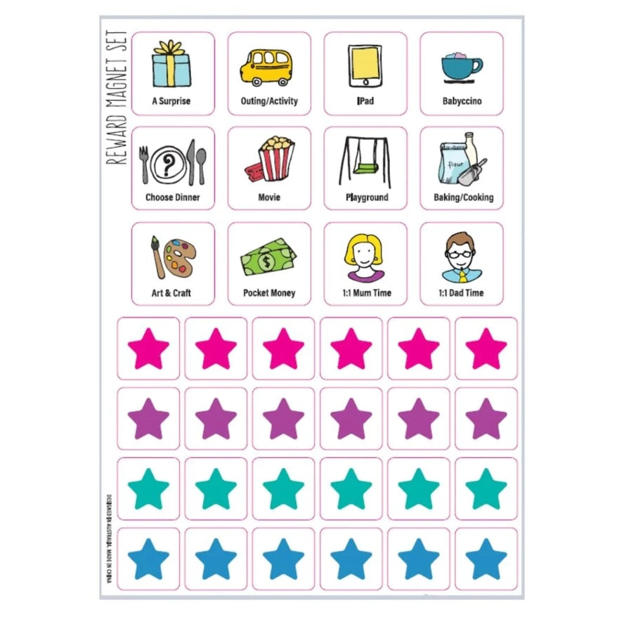 Preppd Kids Magnetic Reward Chart (A4)