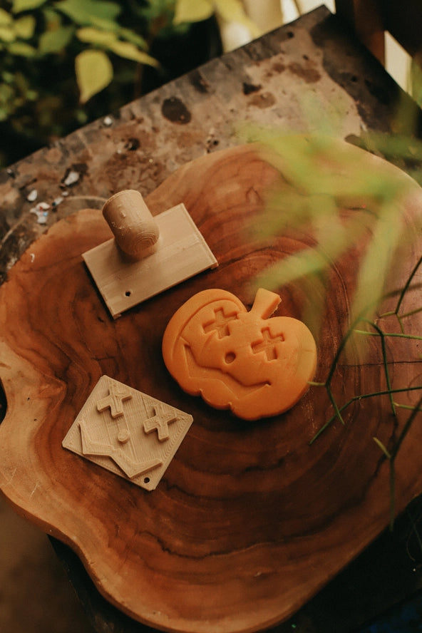 Pumpkin Playdough Eco Stamp Tool Play Bundle