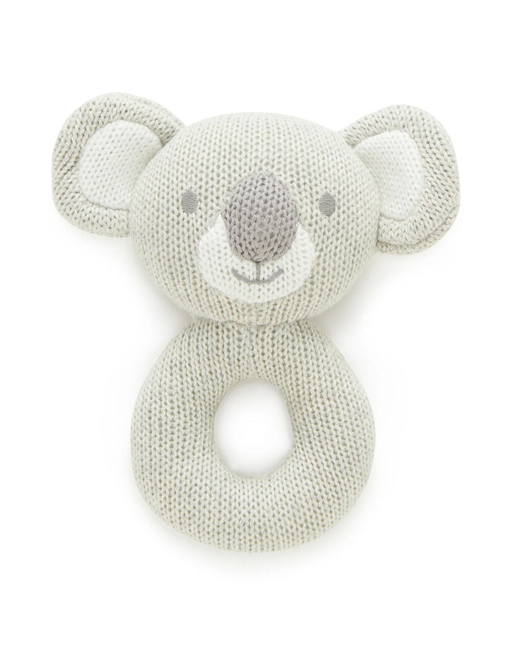 Purebaby Koala Knit Rattle