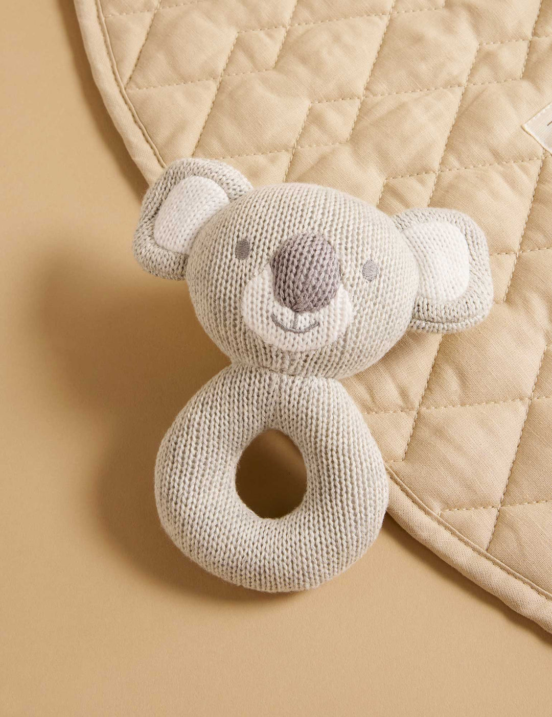Purebaby Koala Knit Rattle