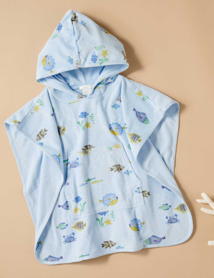 Purebaby Organic Cotton Hooded Towel - Fishie