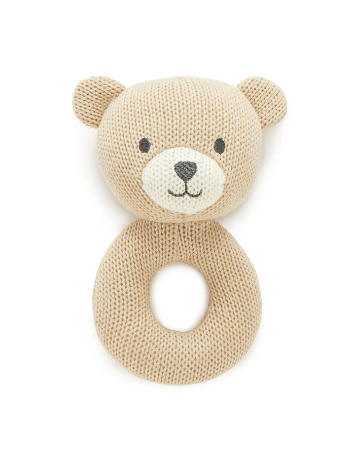 Purebaby Bear Knit Rattle