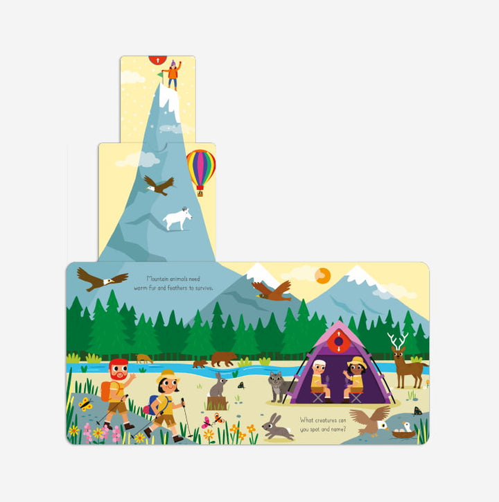 Push Me Pull You Board Book - Hike in the Wild