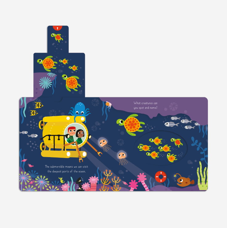 Push Me Pull You Board Book - Under the Ocean