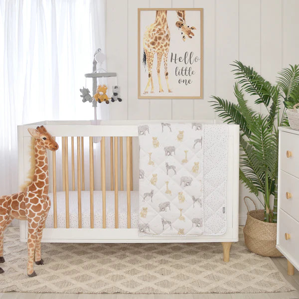 Quilted Cot Comforter - Savanna Babies