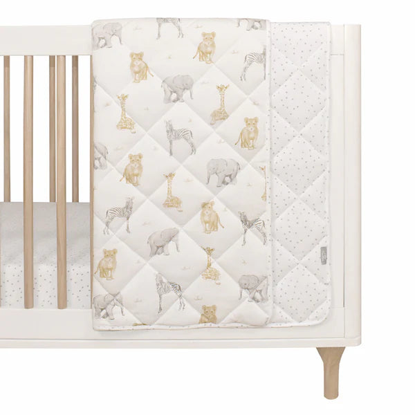 Quilted Cot Comforter - Savanna Babies