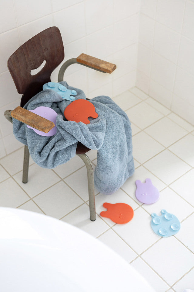 Quut Grippi Jellyfish Bath Safety Grips - Coral Blue