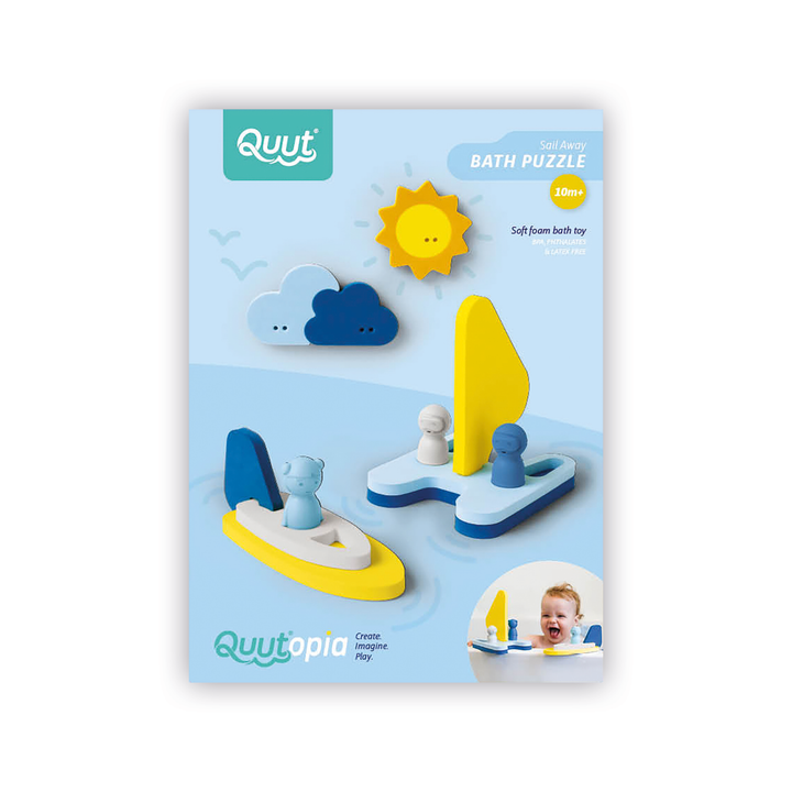 Quut Soft Foam Bath Activity Puzzle - Sail Away