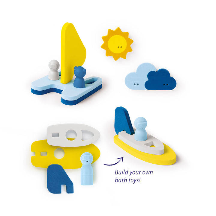 Quut Soft Foam Bath Activity Puzzle - Sail Away