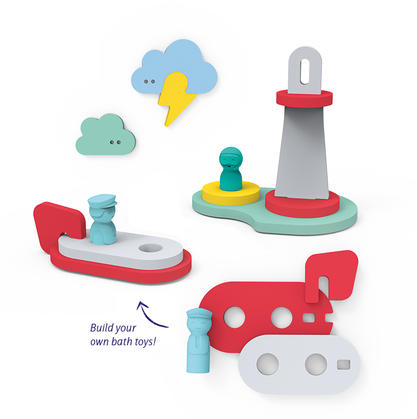 Quut Soft Foam Bath Activity Puzzle - To the Rescue