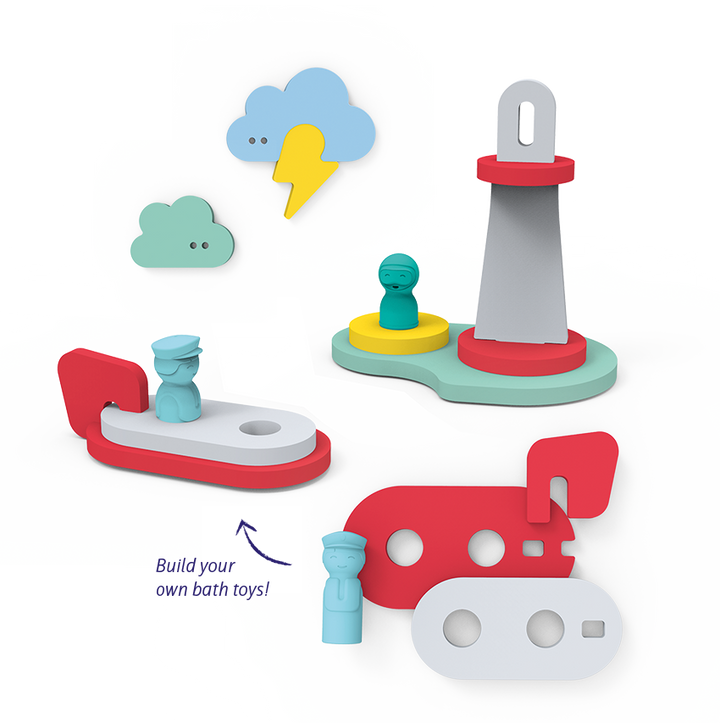 Quut Soft Foam Bath Activity Puzzle - To the Rescue