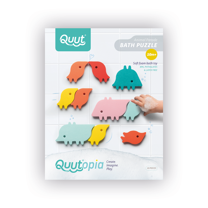 Quut Soft Foam Bath Puzzle - Animal Parade