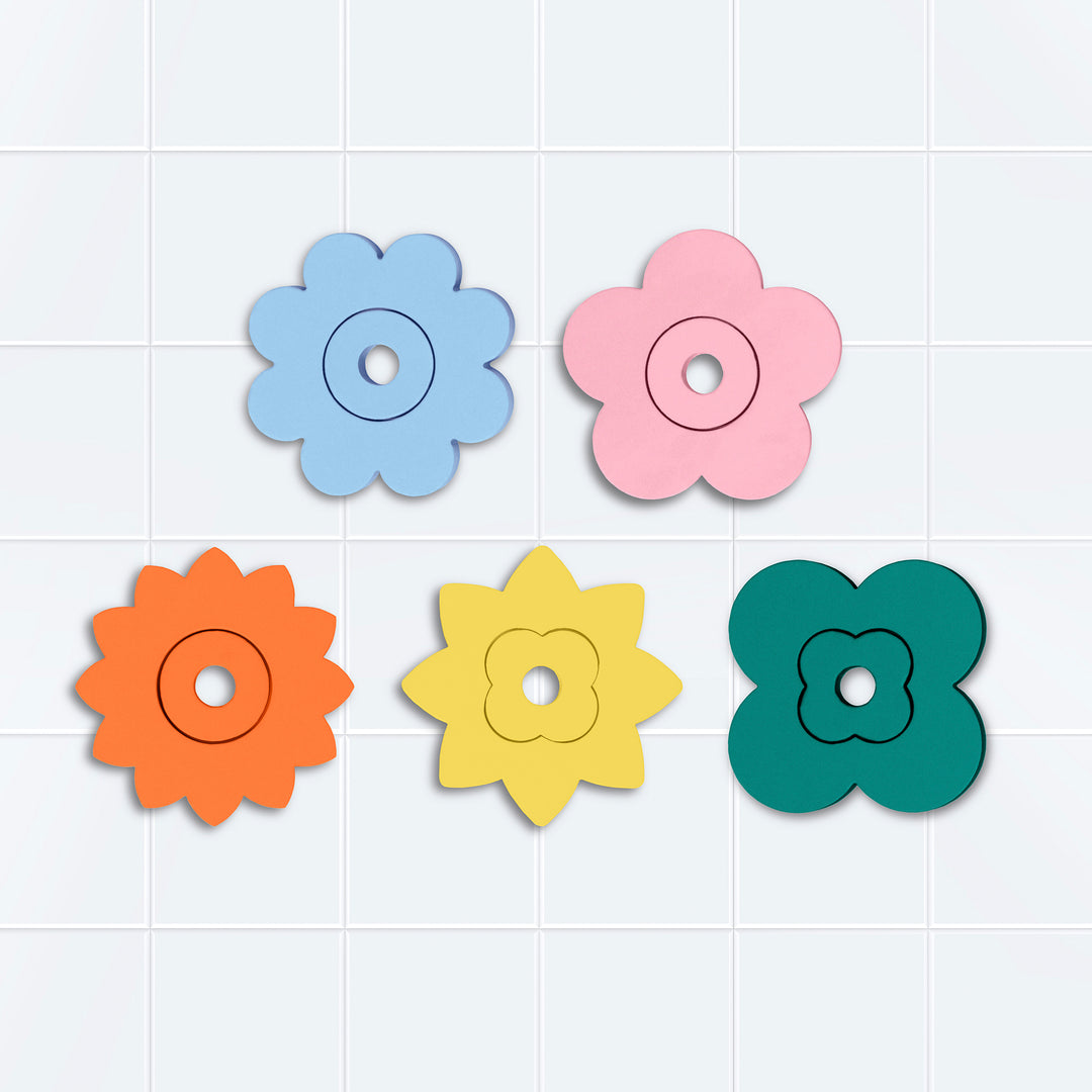 Quut Soft Foam Bath Puzzle - Flower Power